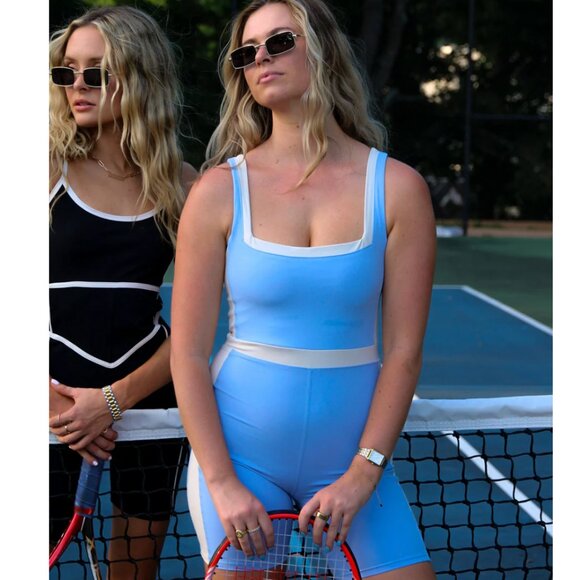 Kimberly Blue and White Kids One Piece Small - Picture 7 of 12